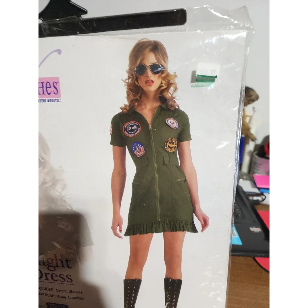 XX 17841 Flight Dress Top Gun Sexy Woman Costume Secret Wishes